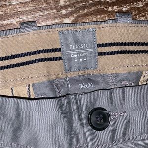 Size 34x34 Grey Gap classic dress pants